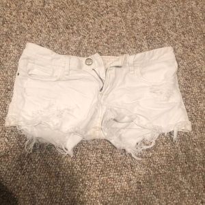 girls size 10 white jean shorts